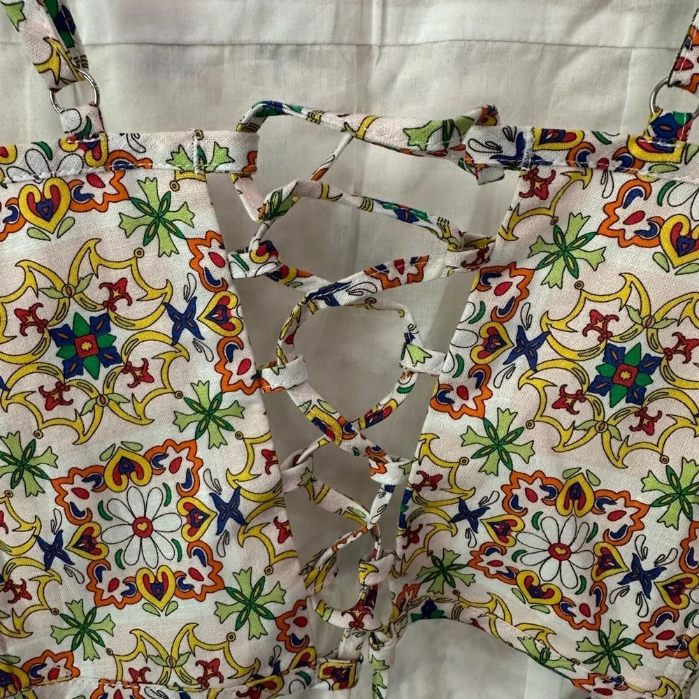 Camille Corset Top in White Murano | NWOT | Blackbough Swim - Picture 6 of 8